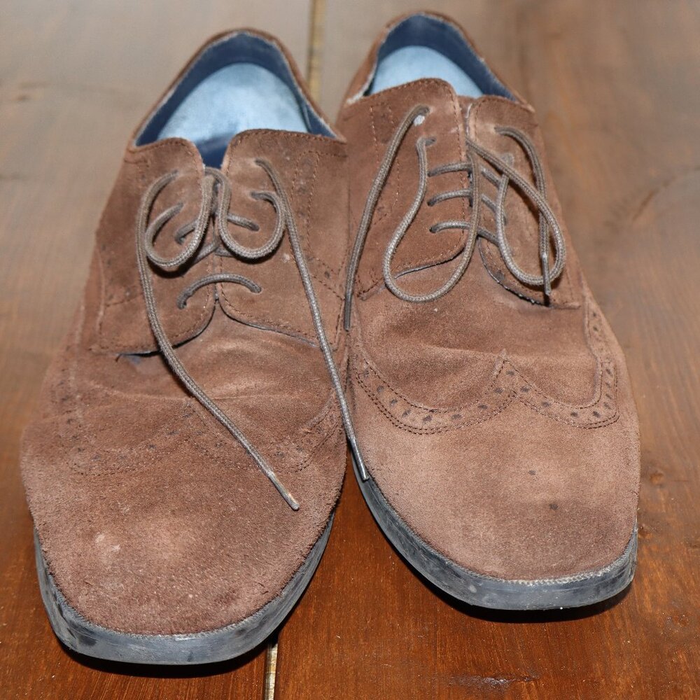 Cole Haan - Brown Suede Shoes - Size 11 - Rubber Sole